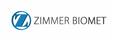 Zimmer Biomet logo featuring a stylized 'Z' and the company name, representing innovation in medical technology and orthopedic solutions.